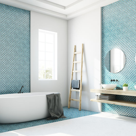 Blue Bathroom