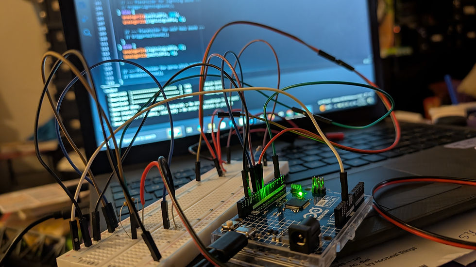 Pro tip: Don’t worry if your wiring looks chaotic — that’s normal at this stage. Always test each LED and button before gluing/ soldering anything down!