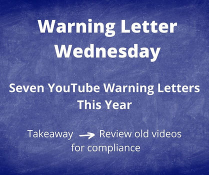 Seven YouTube Warning Letters This Year