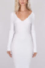 Thumbnail: DRAYA WHITE MIDI DRESS
