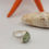 Thumbnail: Green Prehnite Ring-Snakeskin Band