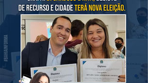CHAPA: DI CARDOSO E RITA, DESISTE DE RECURSO E CIDADE TERÁ NOVA ELEIÇÃO.