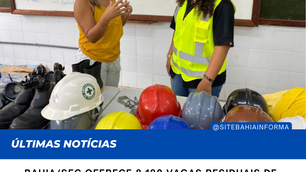 BAHIA/SEC oferece 8.120 vagas residuais de cursos da Educação Profissional