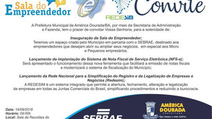 América Dourada: Prefeitura inaugura Sala do Empreendedor nessa sexta-feira.