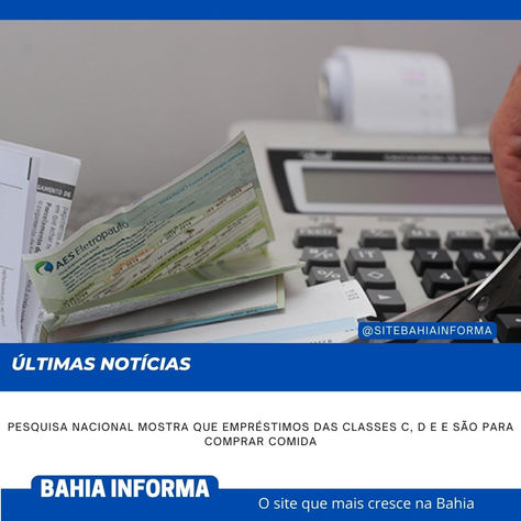Pesquisa nacional mostra que empréstimos das classes C, D e E são para comprar comida
