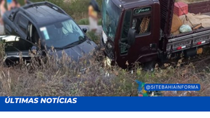 Colisão entre veículos é registrada na BR-030, em Brumado