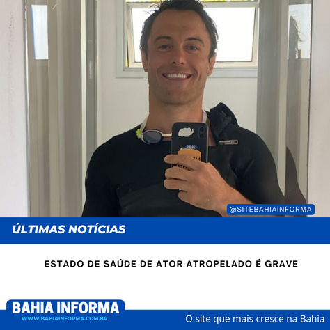 Estado de saúde de ator atropelado é grave.