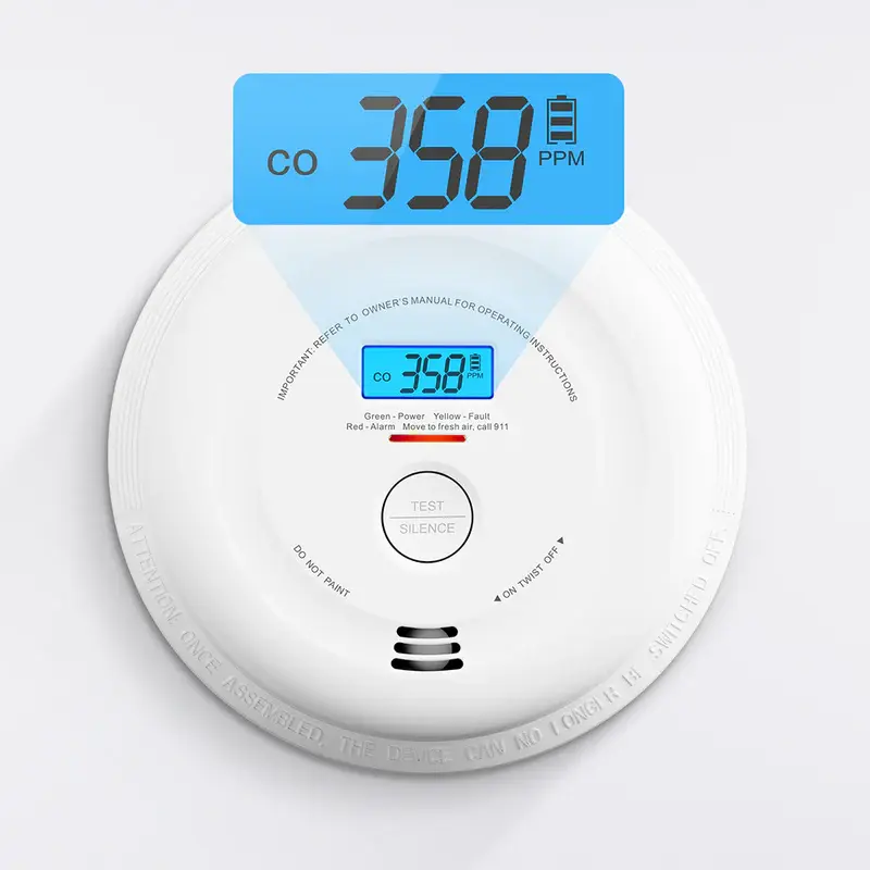 Thumbnail: X-Sense SC08 Détecteur combiné de fumée et de monoxyde de carbone