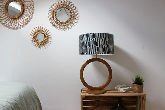 lampe-bois-chêne-abat-jour-textile