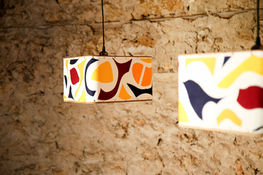 lampe-suspension-acier-abat-jour-textile