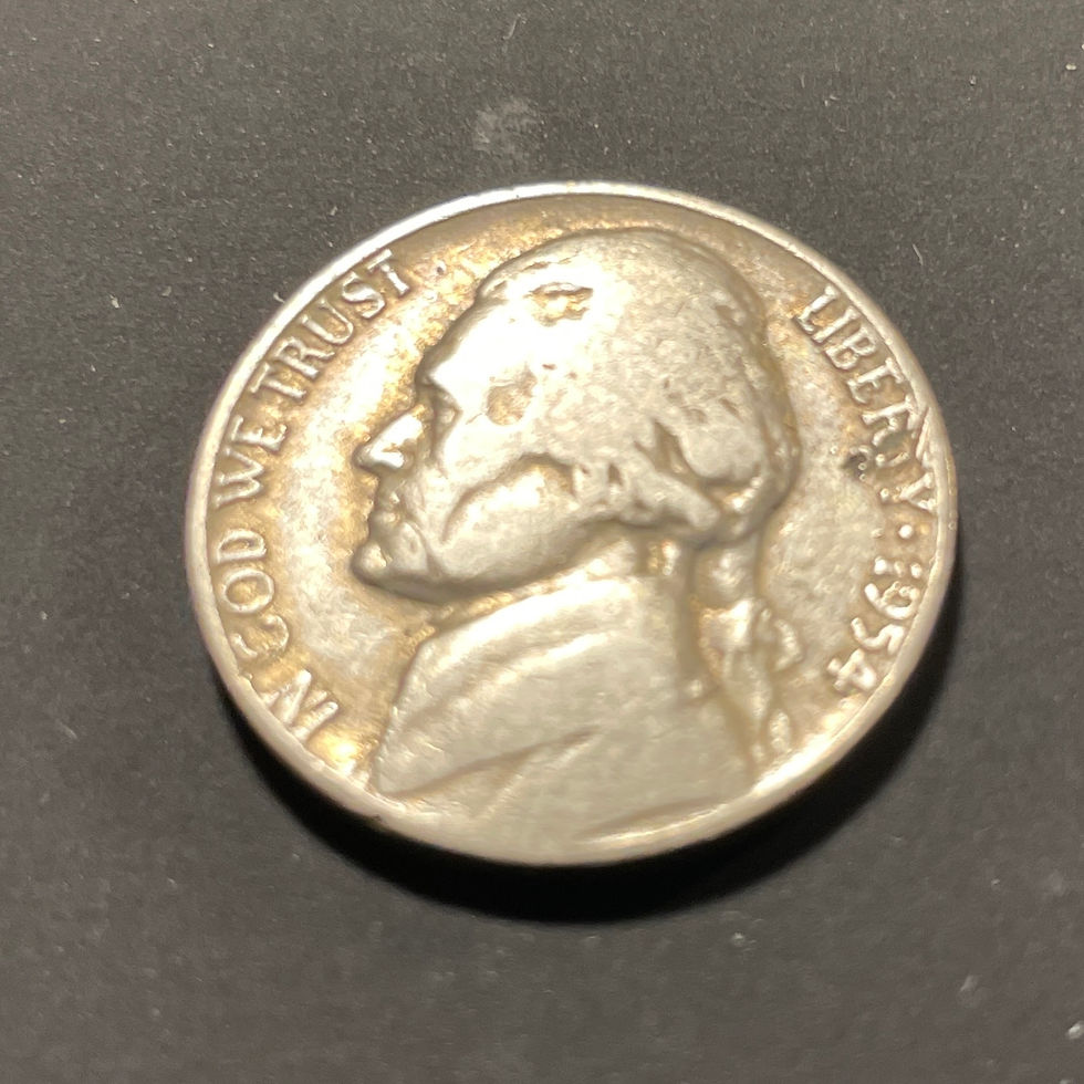 Thumbnail: 1954 D Jefferson Nickel