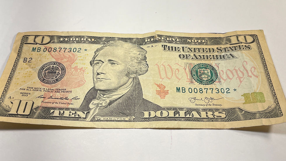 Thumbnail: 2013 $10 Rederal Reserve Star Bank Note