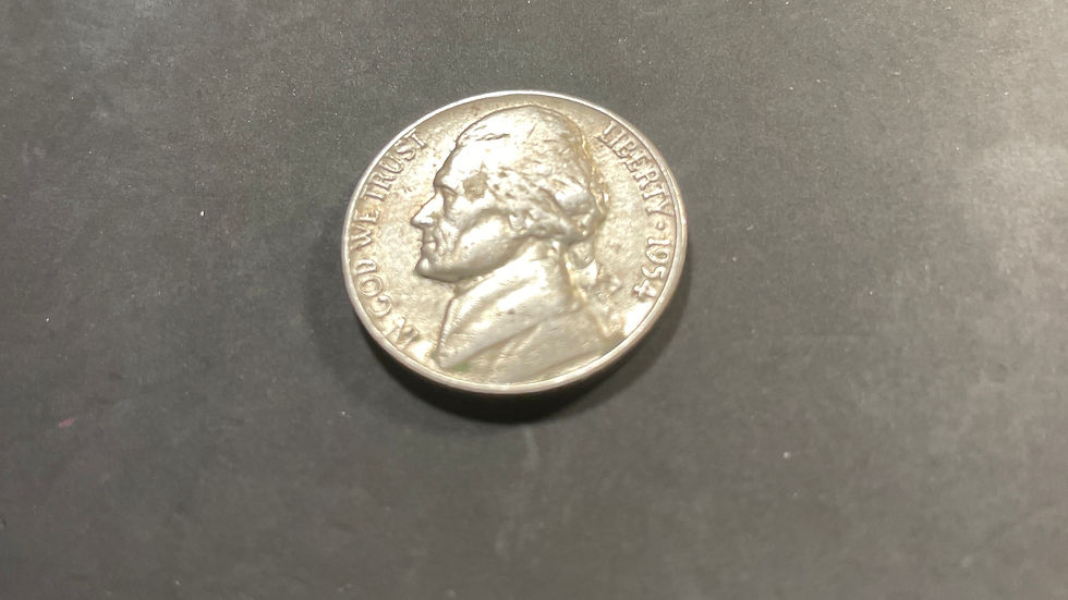 Thumbnail: 1954 D Jefferson Nickel