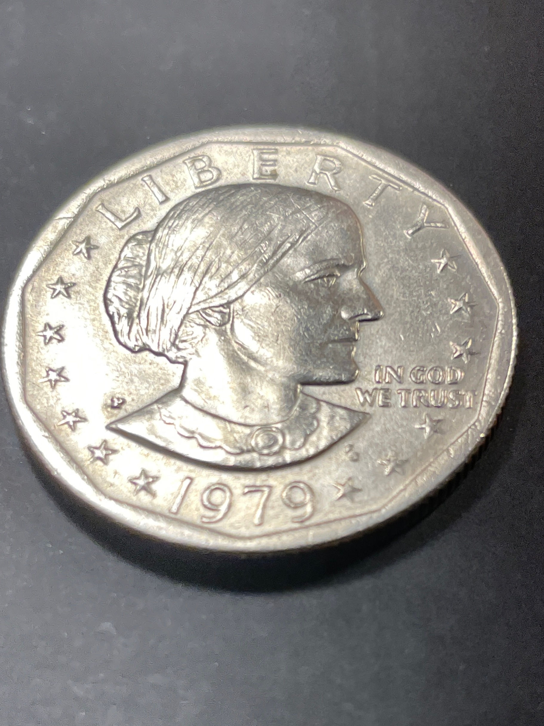 1979 P , Wide Rim Susan Anthony Dollar