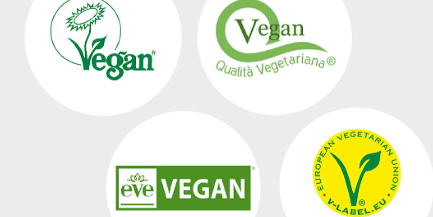 Vegan wine symbols