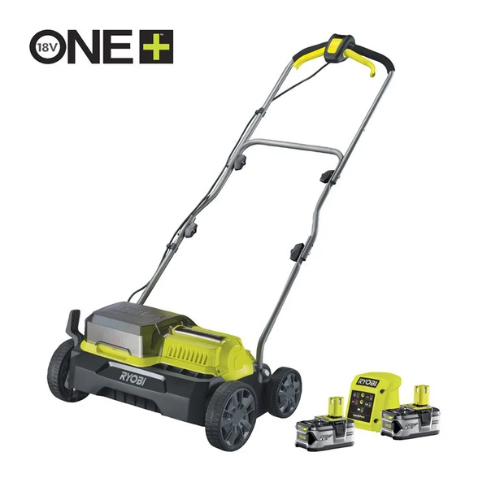 Scarificator & aerator 18V ONE+™, motor fără perii, lățime 35cm (2 x 4,0 Ah)