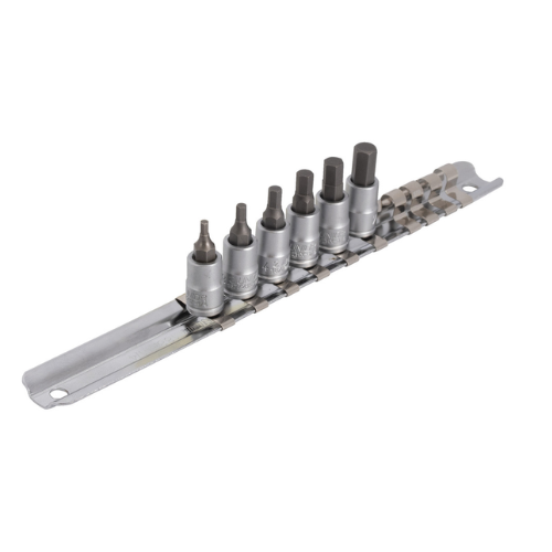 Set chei tubulare cu profil HX 1/4" pe șină 187HHXP6 Unior 629697