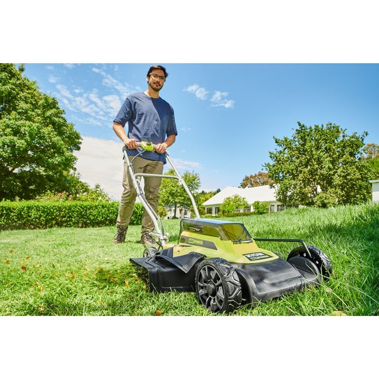 Miniatură: Mașină de tuns iarba MAX POWER 46 cm, fără cablu, 2 în 1, cu funcție de mulcire