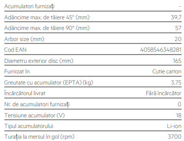 Miniatură: Fierăstrău circular 18V BKS 18C2