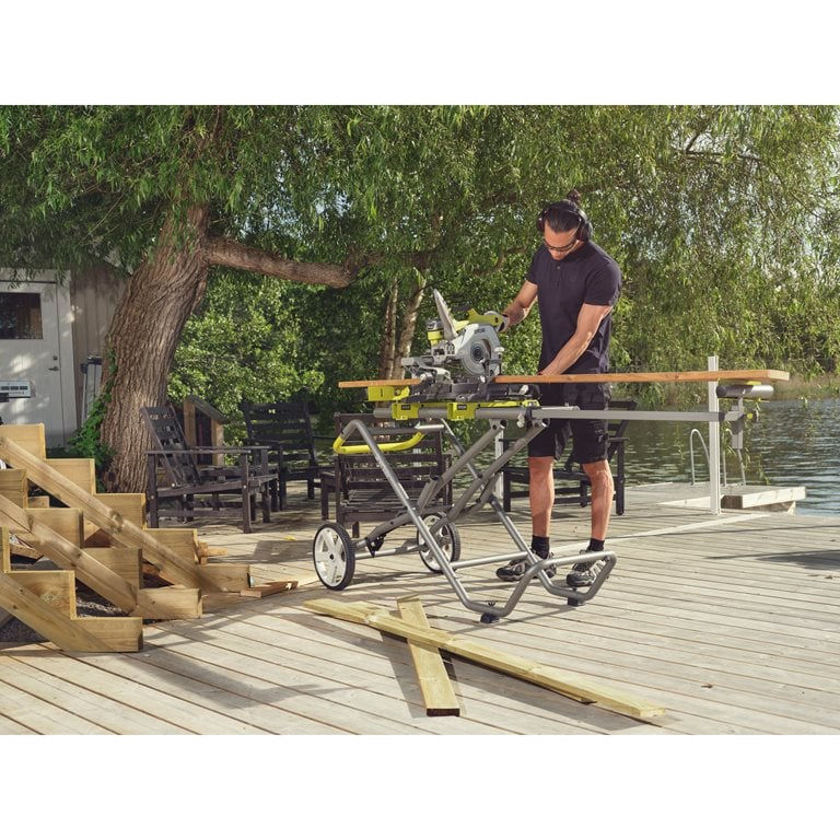 Miniatură: Fierăstrău debitor culisant 1500 W, pânză de 216 mm