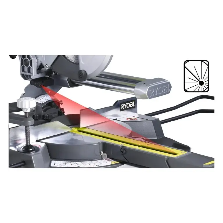 Miniatură: Fierăstrău debitor culisant 1500 W, pânză de 216 mm
