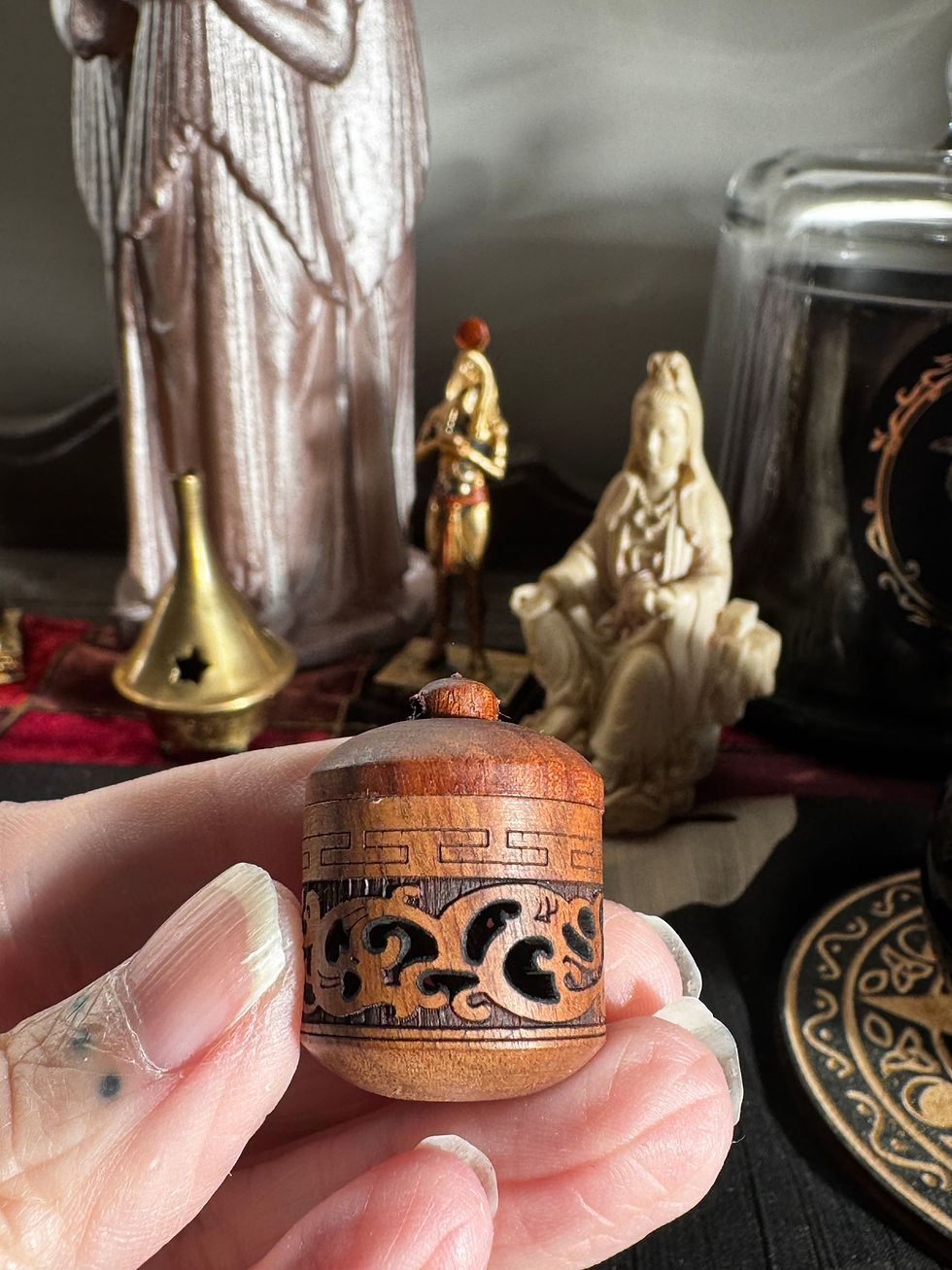 Walnut Finish Secret Mini Hecate Icon