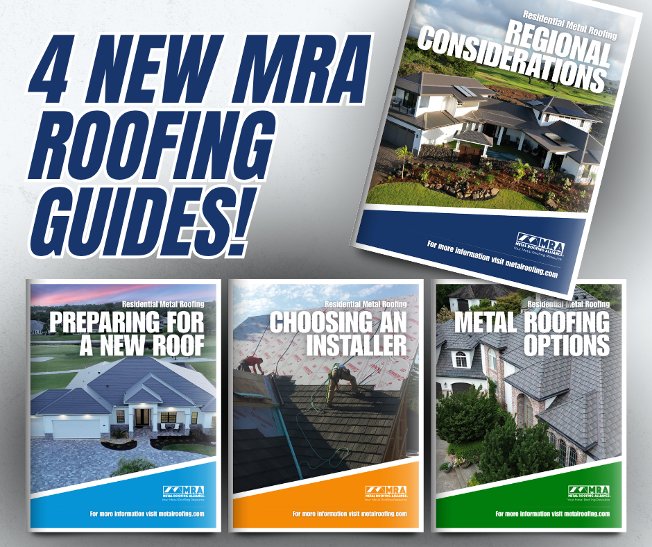 MRA's new mini guides are designed to give homeowners valuable advice from industry experts when replacing their roof