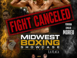 Moreu fight cancelled