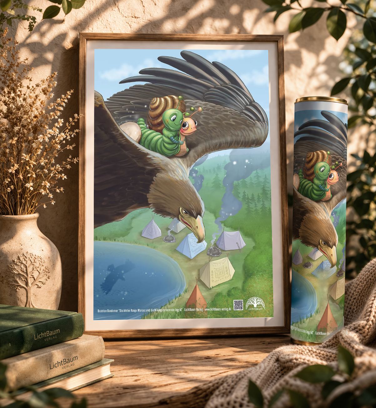 Plakat "Die kleine Raupe Marcus und die Wikingerprinzessin Ingrid"