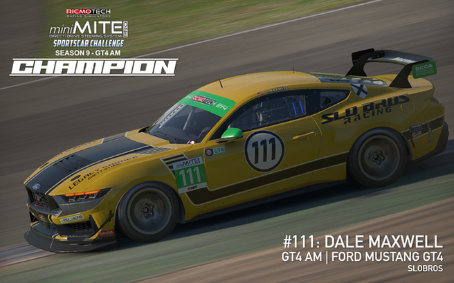 Latest GT4 AM Winner