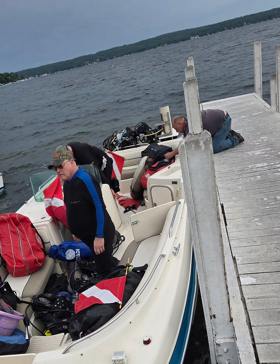 Boat was loaded up, what is Jeff doing it isn't that time yet