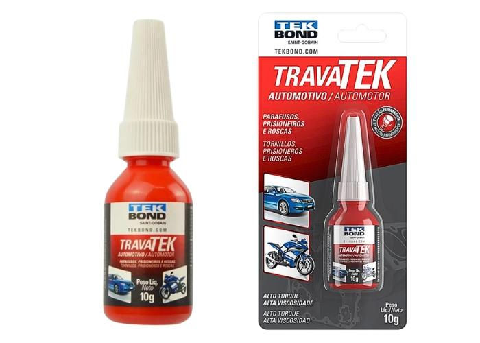 TRAVA TEK PARAFUSOS AT VERMELHO 10G BLISTER