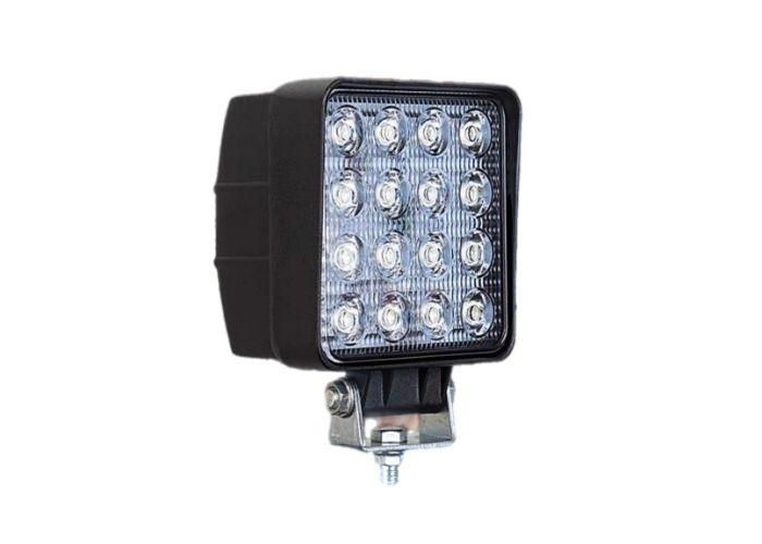 Miniatura: FAROL DE MILHA QUADRADO 16 LEDS 48W 11CM BV