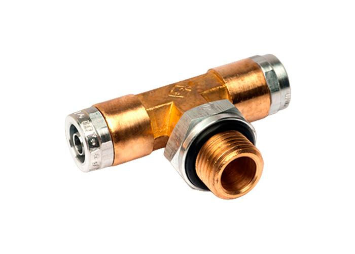 TEE MACHO CENTRAL ENGATE RAPIDO PEQ 12MM X M16 COMPLETO