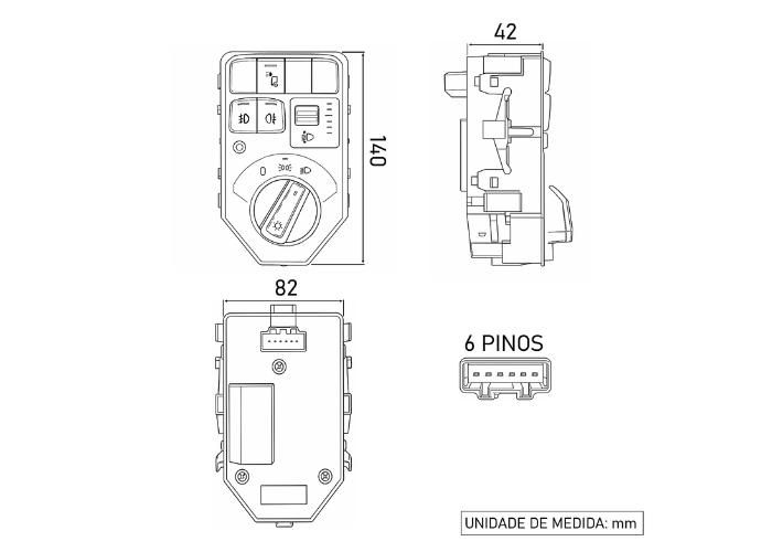 Miniatura: INTERRUPTORE COMANDO SCANIA NTG / NTG XT LE
