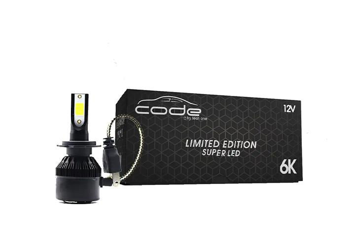 LAMPADA SUPER LED H7 12V 6000K