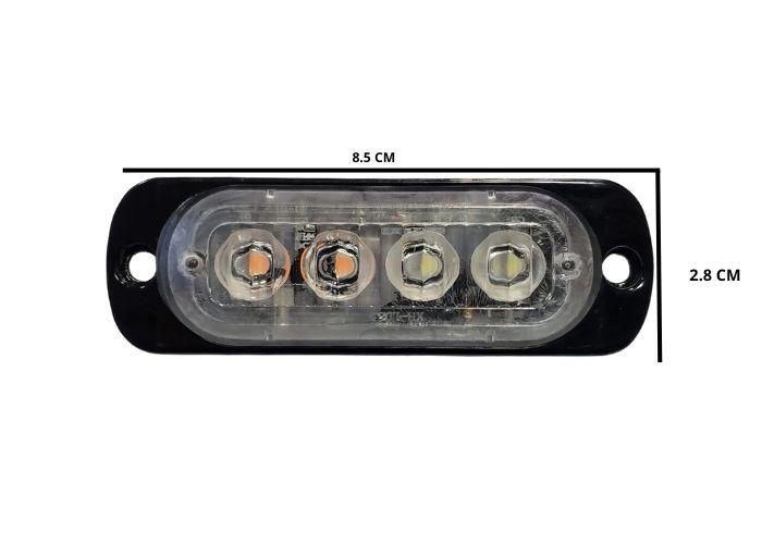 LANTERNA STROBO MULTIFUNCAO LED BRANCA BV