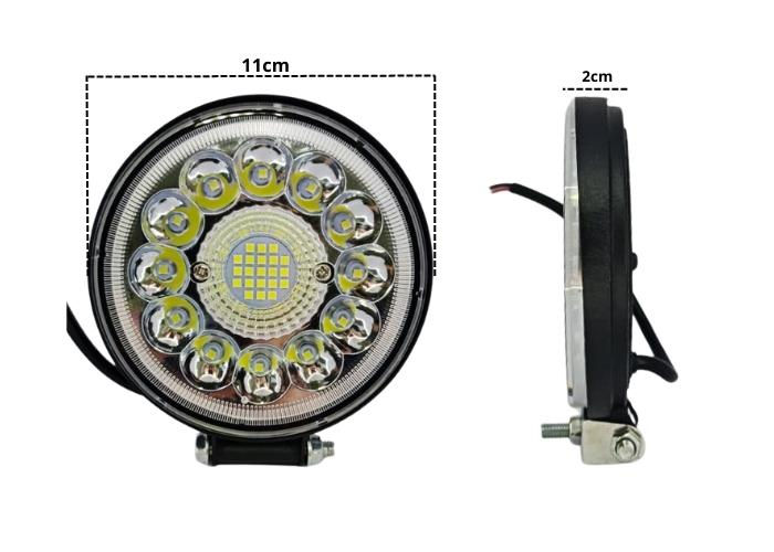 LANTERNA REDONDO 33 LED 12V/24V 99W 11CM