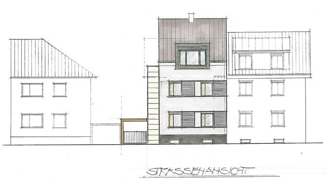 Umbau Goethestraße Strassenansicht