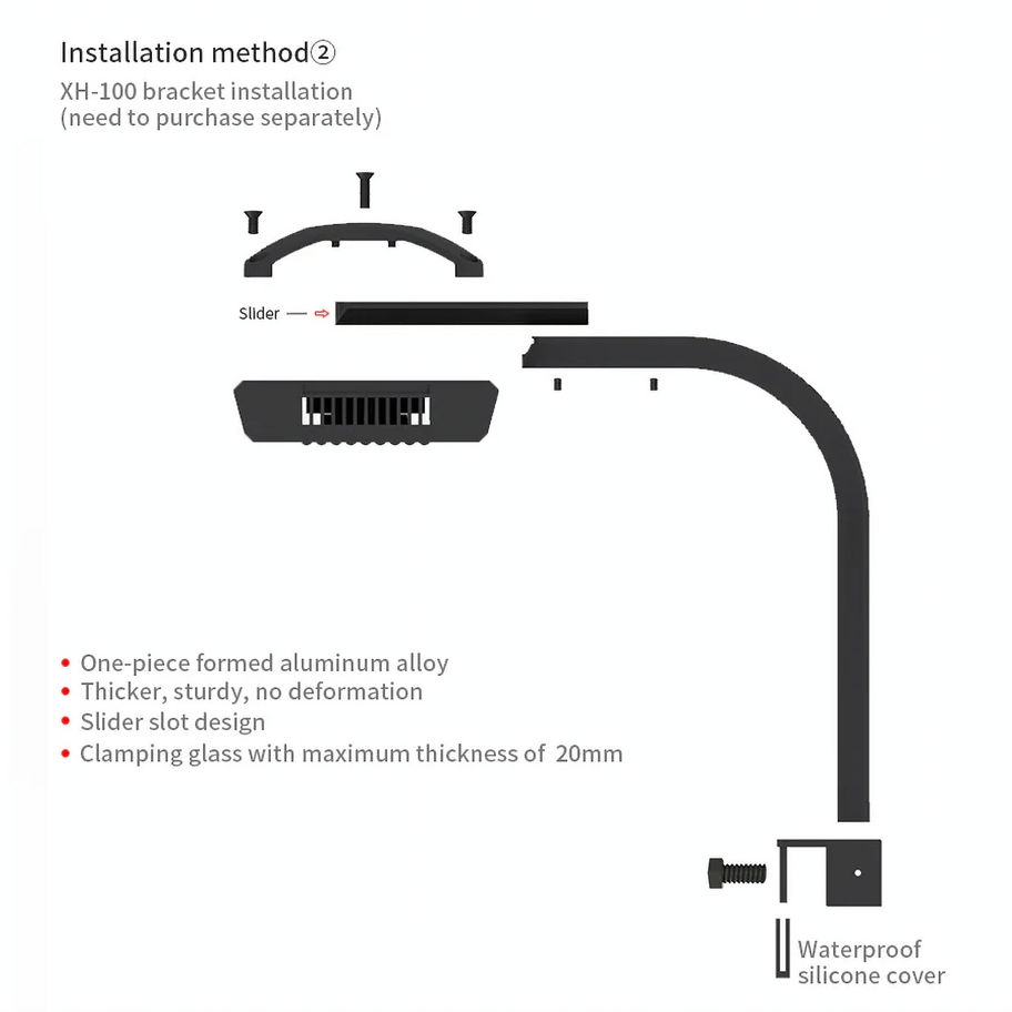 XH-100 Mounting Arm for LM15/LM25 SeaTorch Description