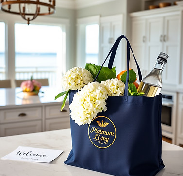 A high-resolution, sun-drenched photograph capturing a perfectly arranged kitchen island i