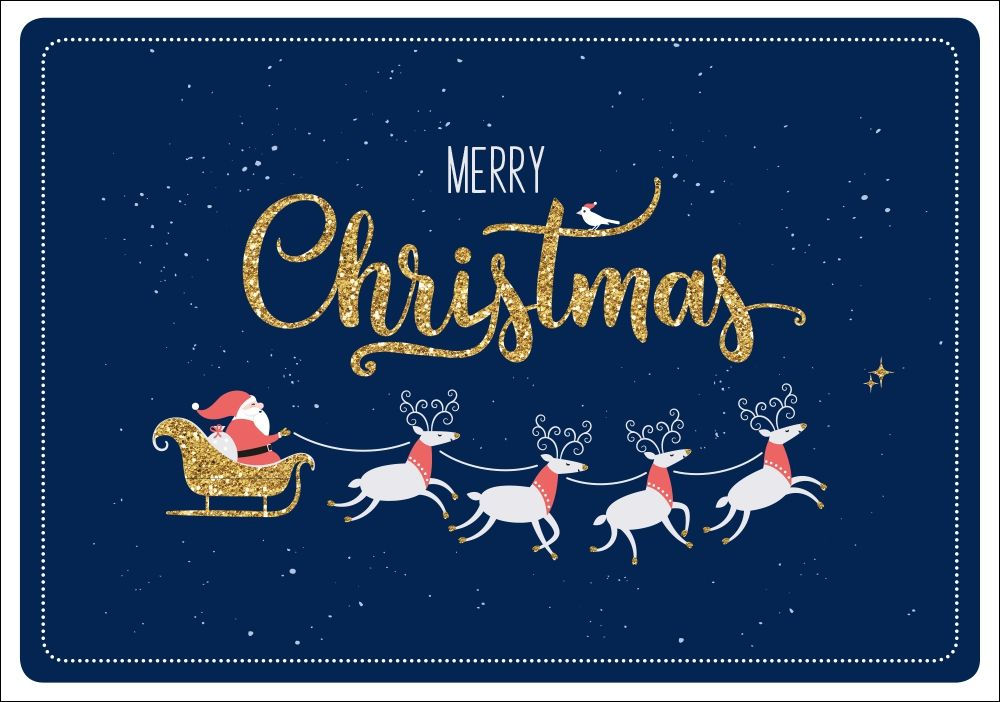 Stimmungsvolle Weihnachtskarte