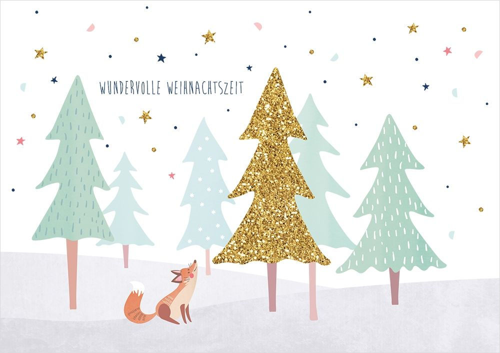 Stimmungsvolle Weihnachtskarte