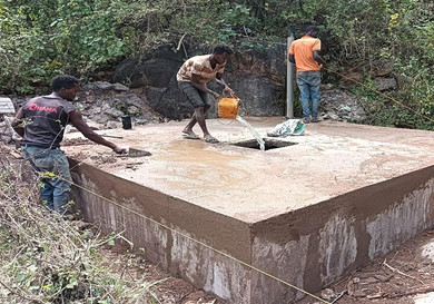 Dhoqole Catholic Primary School faces significant challenges with its water supply. A new Spring Eye and Collection Box now ensure a reliable water supply, while fencing and security measures protect the source from contamination.