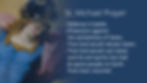 Text: "St. Michael Prayer" includes defense and protection against Satan.