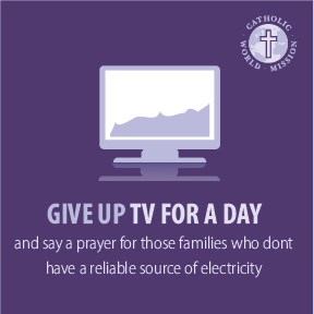 Lents Tips. Give up Tv for a day