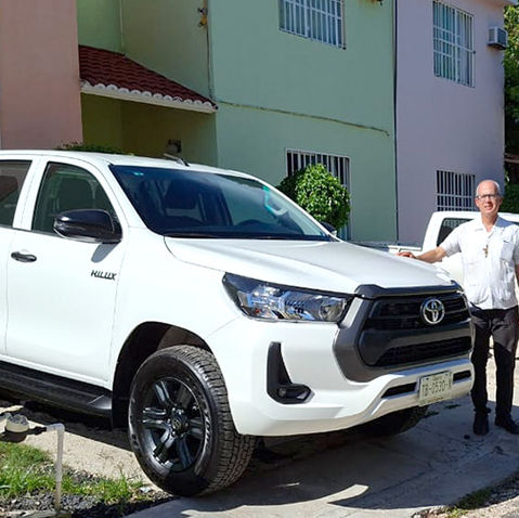 A New Truck Carrying Christ to the Margins