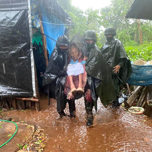 Mexico, Tabasco. Helping those Who Lost Everything