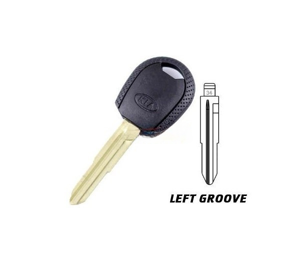 Kia Transponder Key Casing - Thin Blade