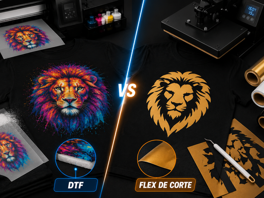 DTF vs Flex de Corte: Qual a Melhor Técnica para o Seu Projeto?